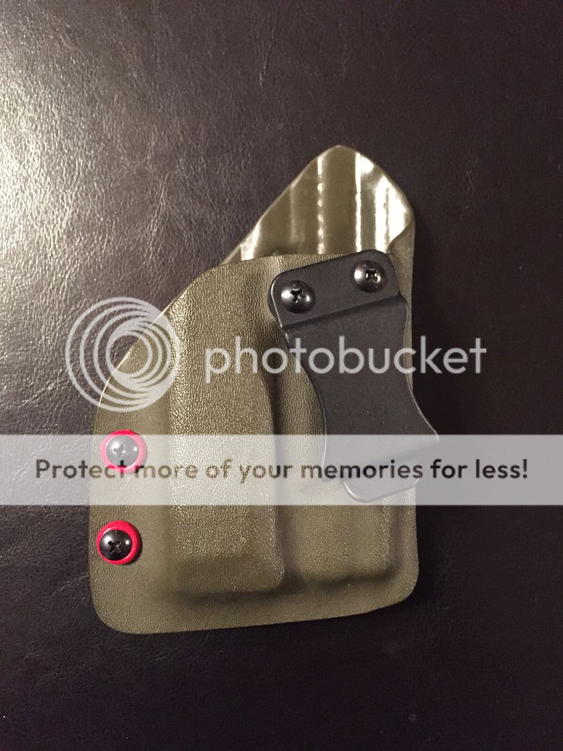 WTS/WTT MEK Customs Kydex IWB holster for XD9 w/viridian